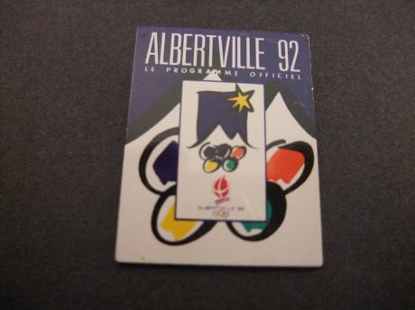 Albertville 92, le programme officiel (  XVI Olympische Winterspelen )